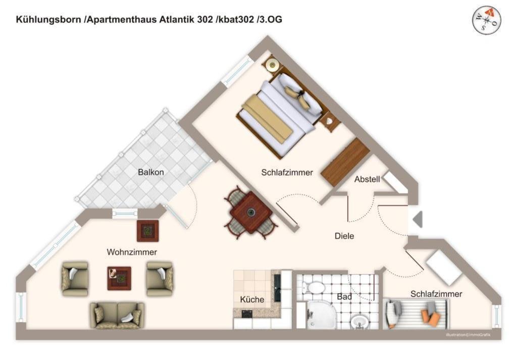 Apartmenthaus Atlantik Apartmenthaus Atlantik 302 Ostseebad Kühlungsborn Екстериор снимка